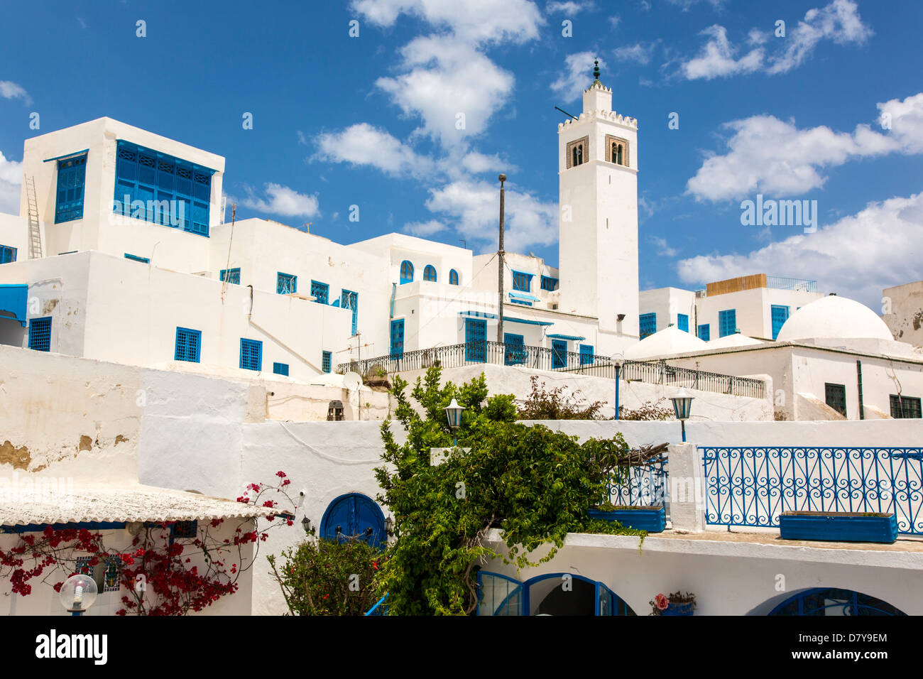Sidi Bou Saïd, Tunisie Banque D'Images Sidi Bou Saïd, Tunisie Banque D'Images