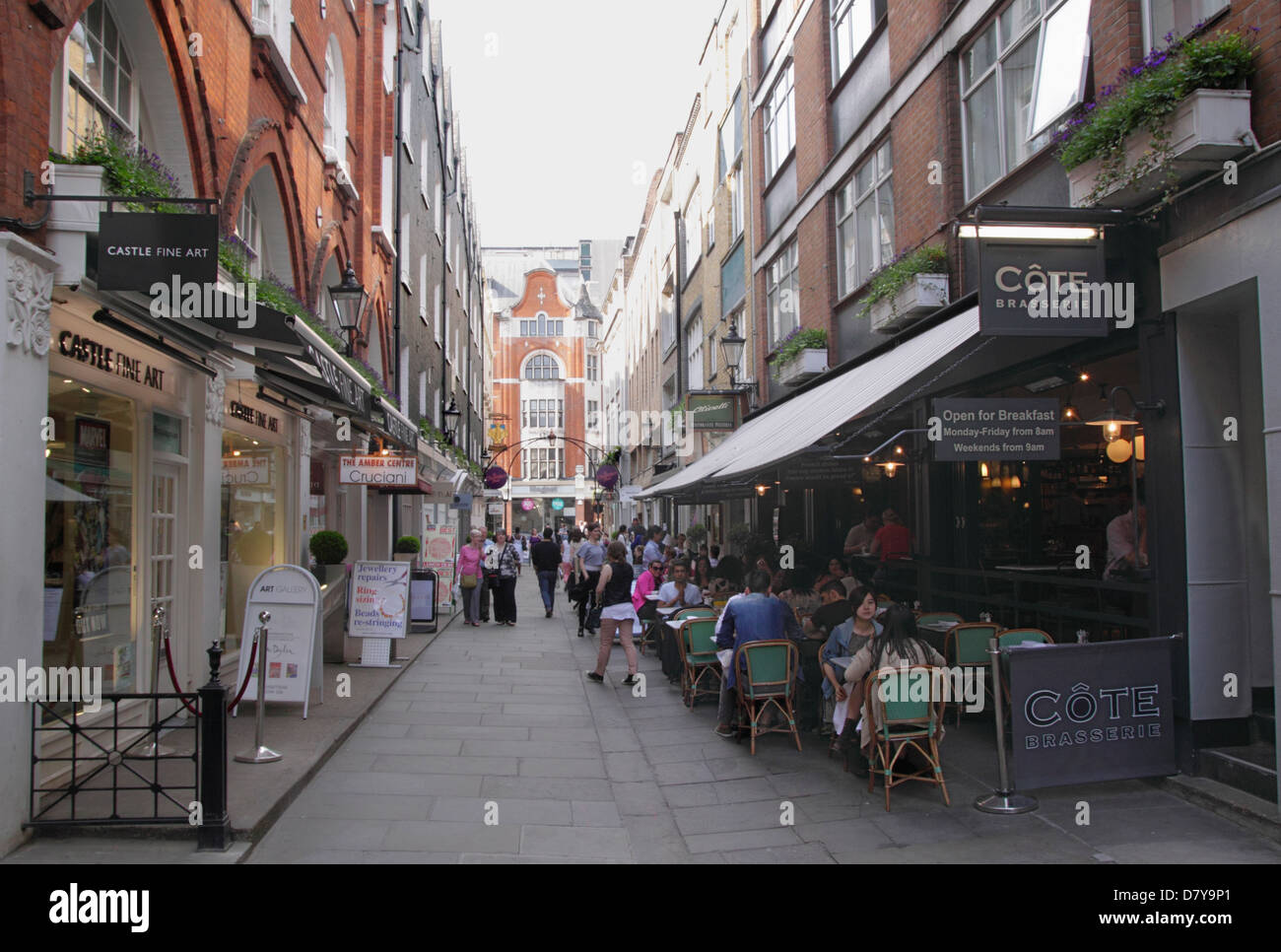 St Christopher's Place dans le West End de Londres Banque D'Images