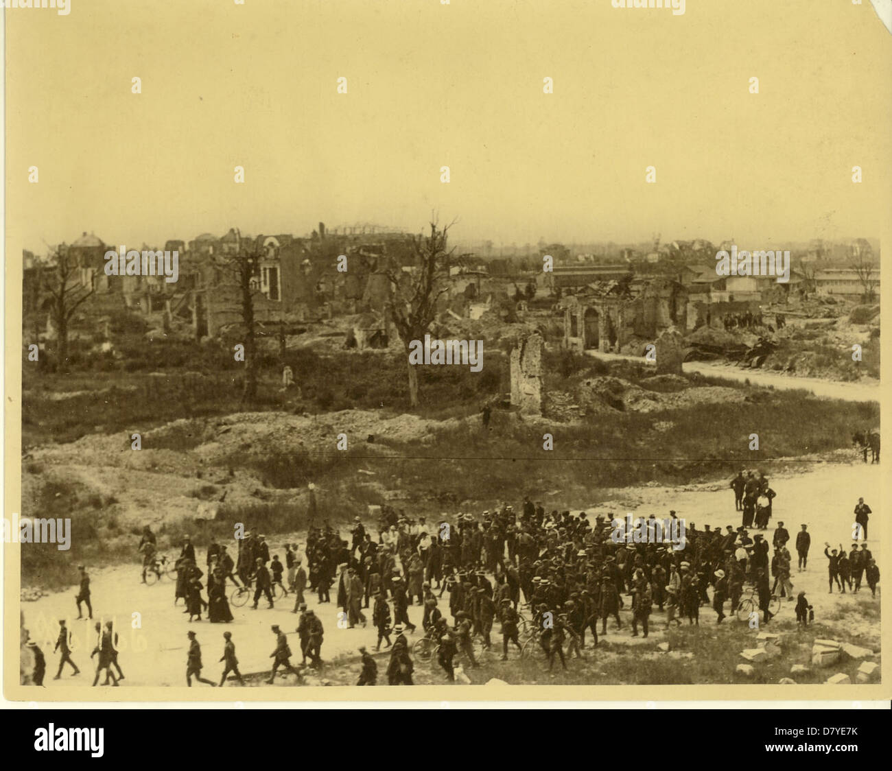 Ruines d'Ypres, Belgique Banque D'Images