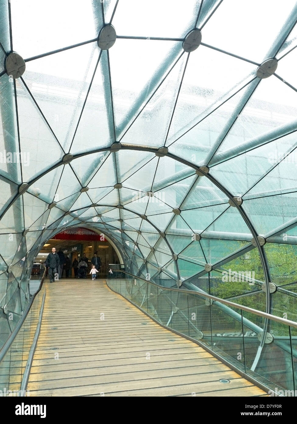 Passerelle à Manchester Arndale UK Banque D'Images