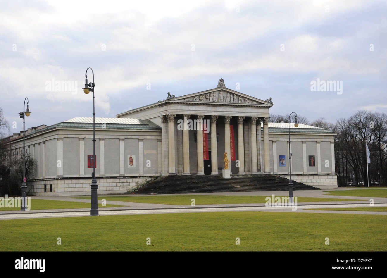 L'Allemagne. Munich. Glyptothèque. Il a été conçu par Leo von Klenze dans le style néo-classique, et construit de 1816 à 1830. Banque D'Images