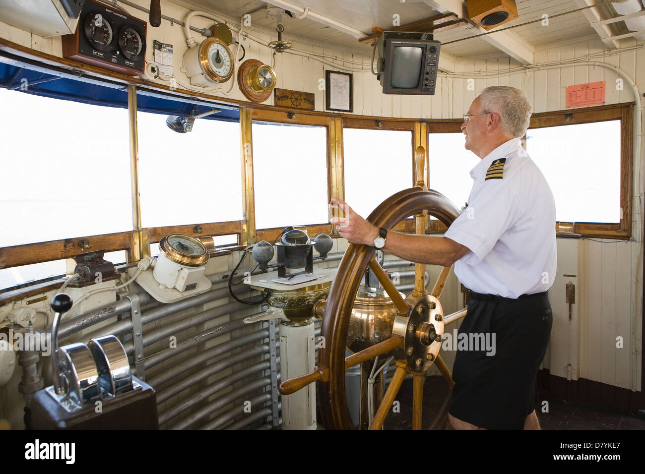 Maison de pilotage sur Ferry sur le lac Champlain Burlington, Vermont Banque D'Images