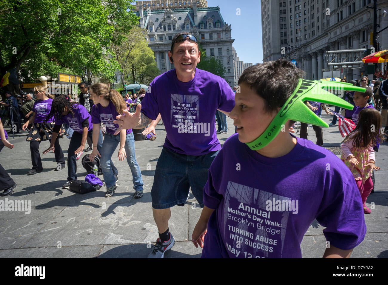 Anniversaire de la marche contre la violence domestique Banque D'Images