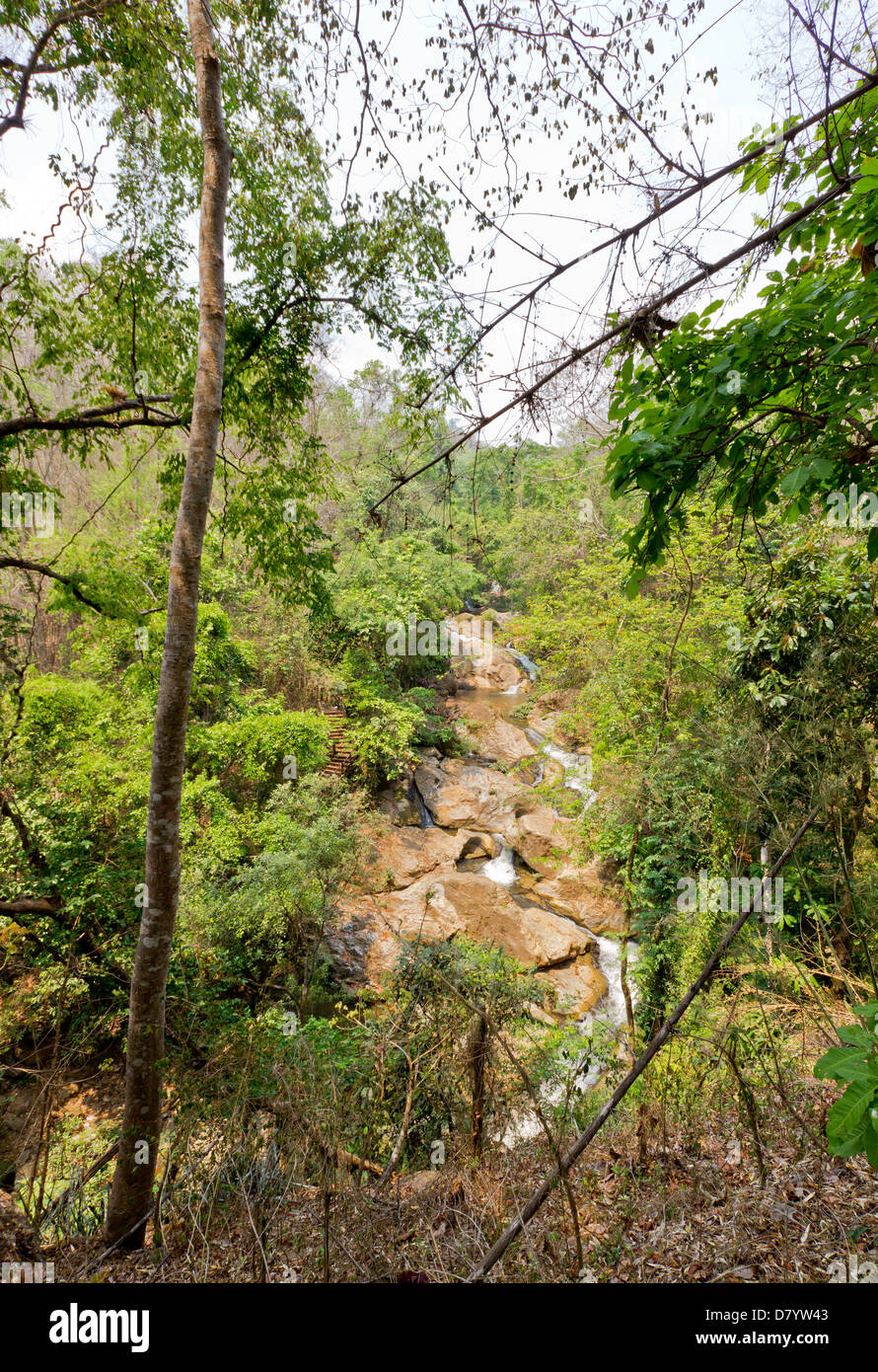 Mae Sa en été à Chiang Mai, Thaïlande. Banque D'Images