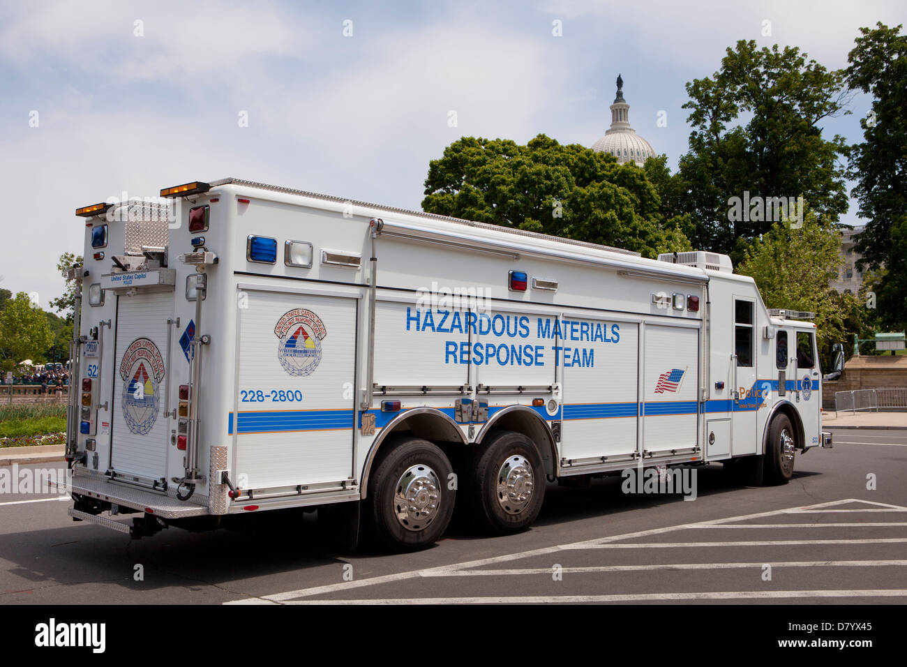 Capitole de l'équipe d'intervention de la police truck - Washington, DC USA Banque D'Images