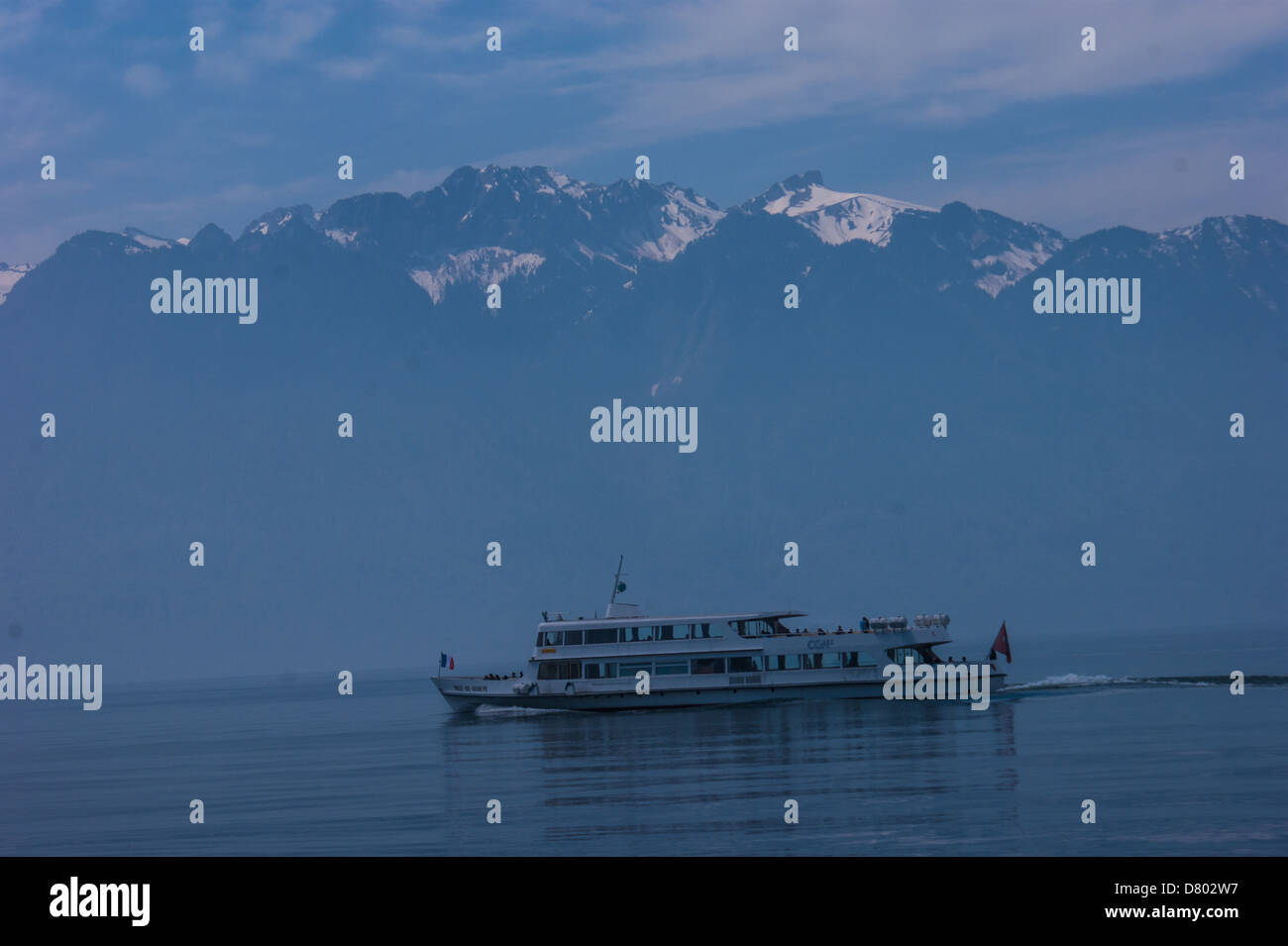 La Tour de Peilz, Vaud Suisse, Banque D'Images