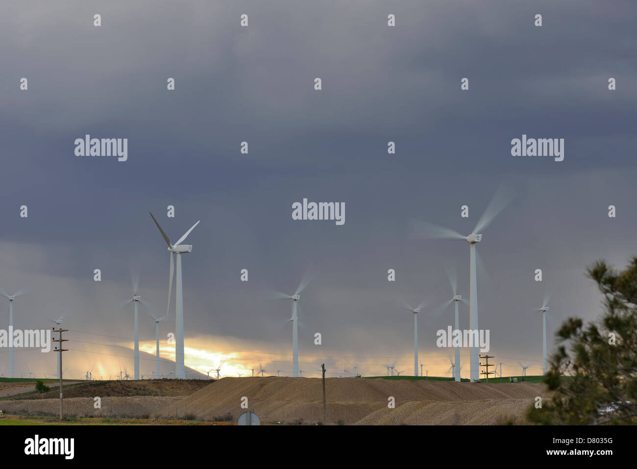 Les générateurs de Eolic Banque D'Images