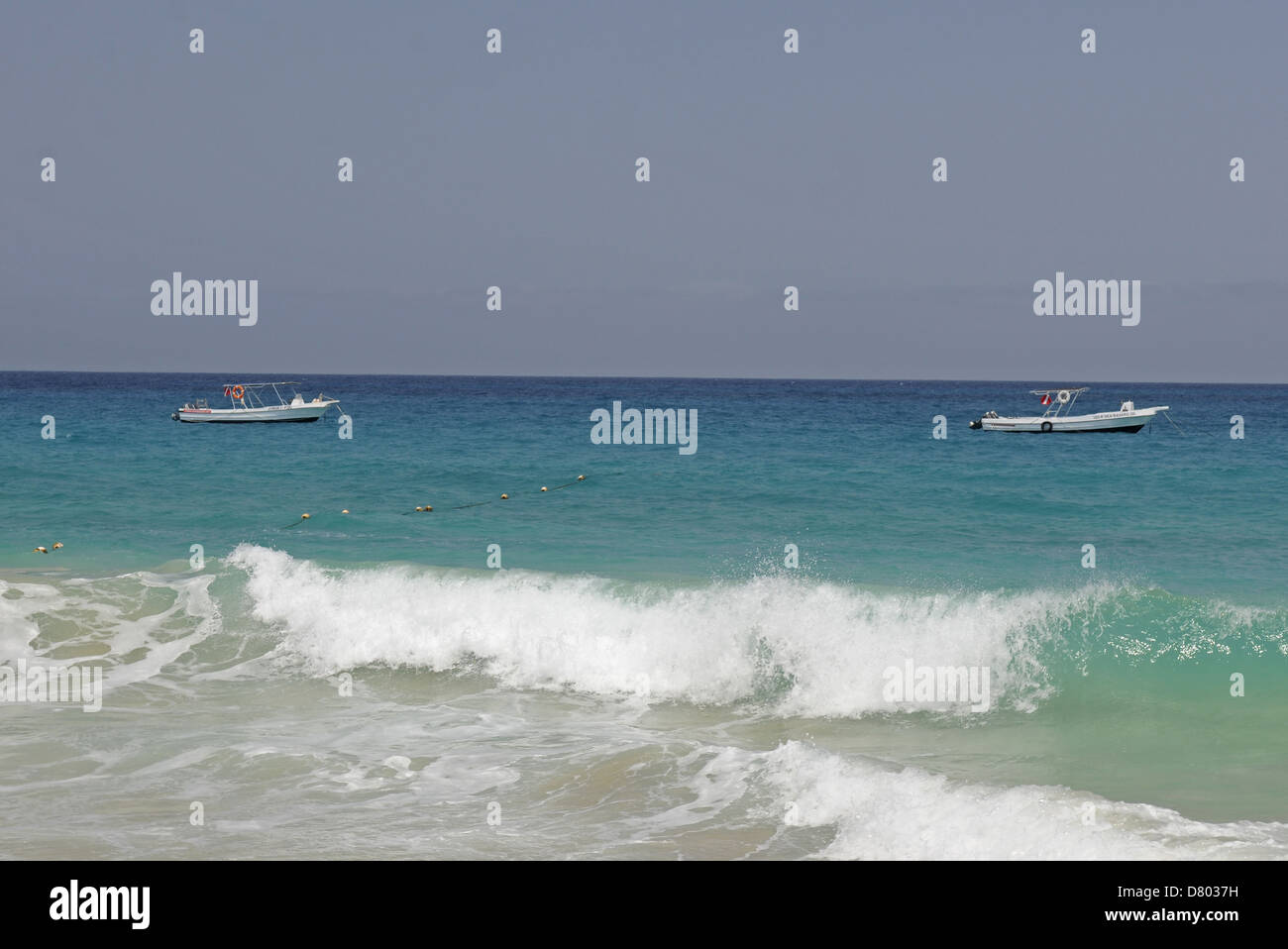 Ponta Preta beach Santa Maria Sal au Cap Vert Banque D'Images