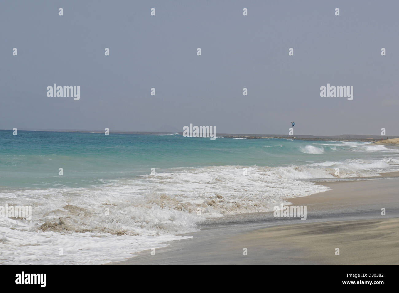 Ponta Preta beach Santa Maria Sal au Cap Vert Banque D'Images