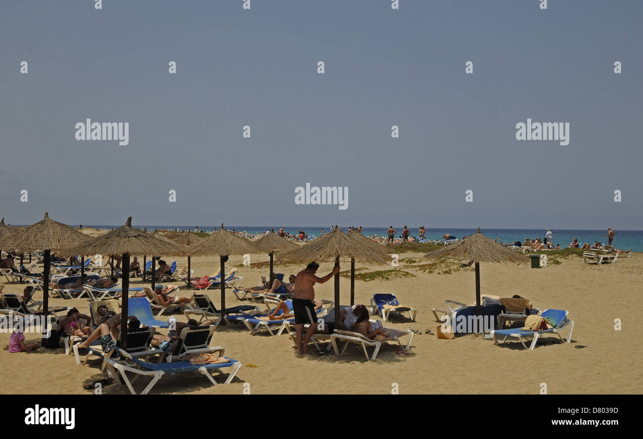 Ponta Preta beach Santa Maria Sal au Cap Vert Banque D'Images