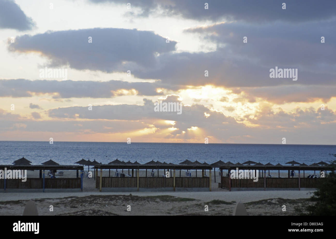 Ponta Preta beach Santa Maria Sal au Cap Vert Banque D'Images