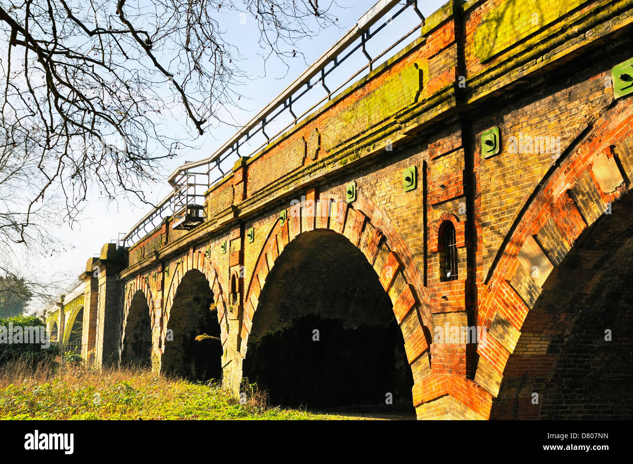 Pont ferroviaire de Richmond, Greater London, England, UK Banque D'Images