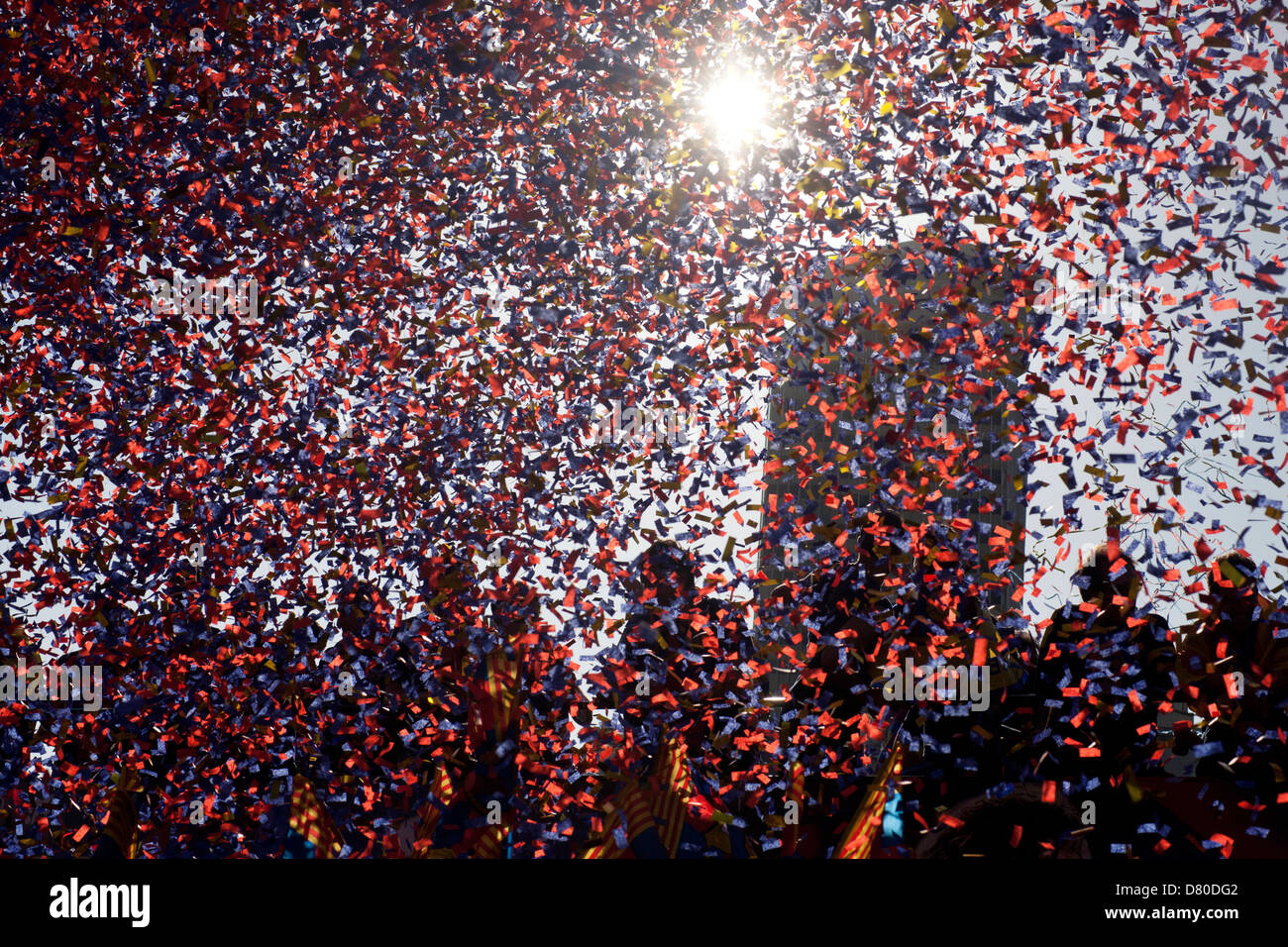 Futbol Club Barcelona Parade Banque D'Images