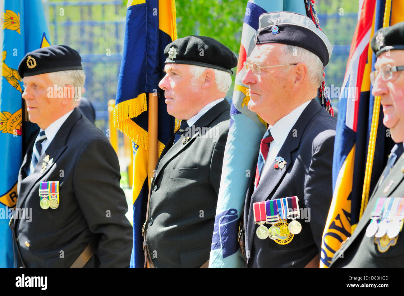 16 mai, 2013. 70e anniversaire Raid Dambusters Commémoration à Kings Hill, Kent, l'ancien site de l'Aérodrome de West Malling. Banque D'Images