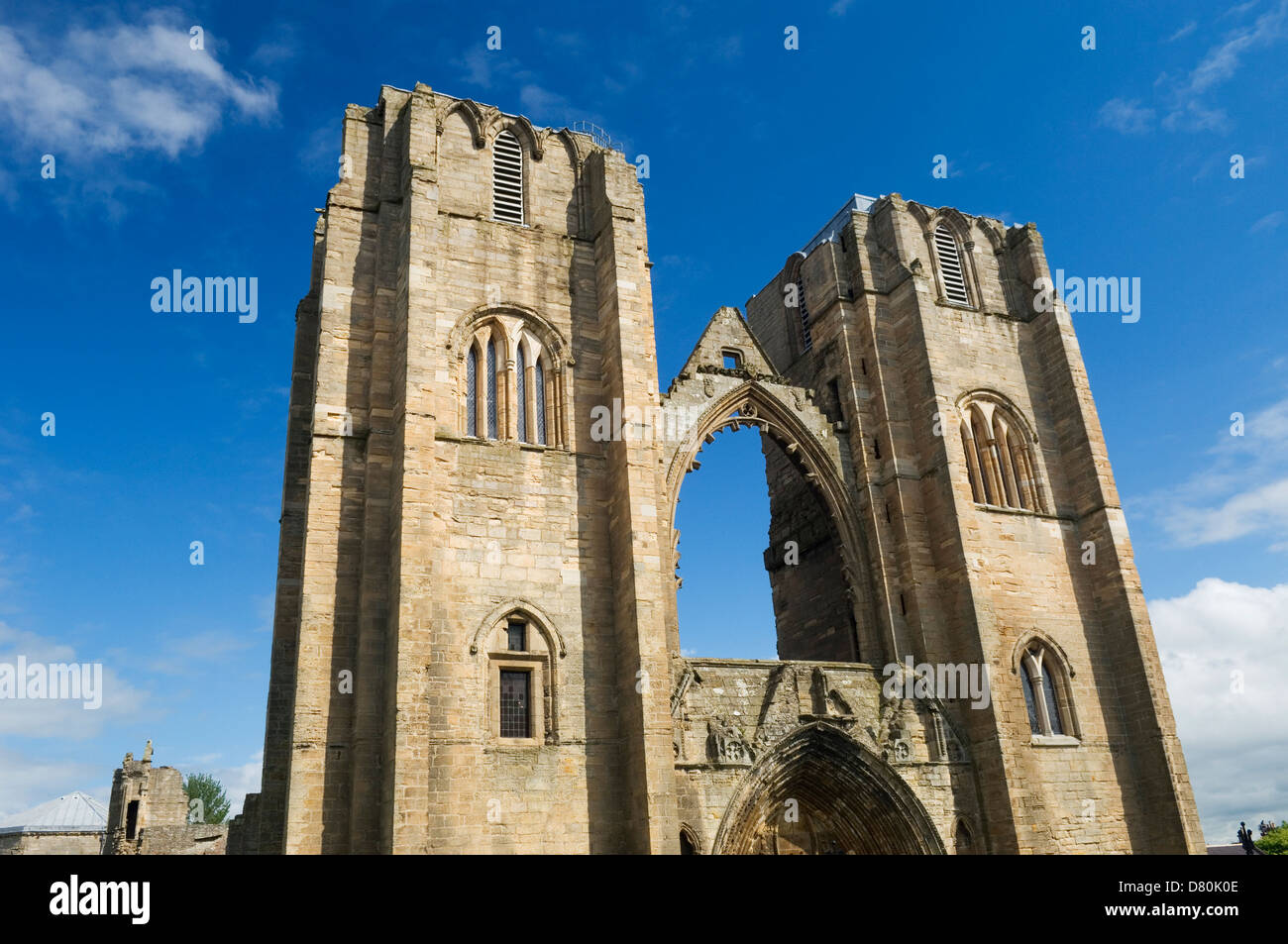 Les ruines de la cathédrale d'Elgin, Elgin, Moray, en Écosse. Banque D'Images