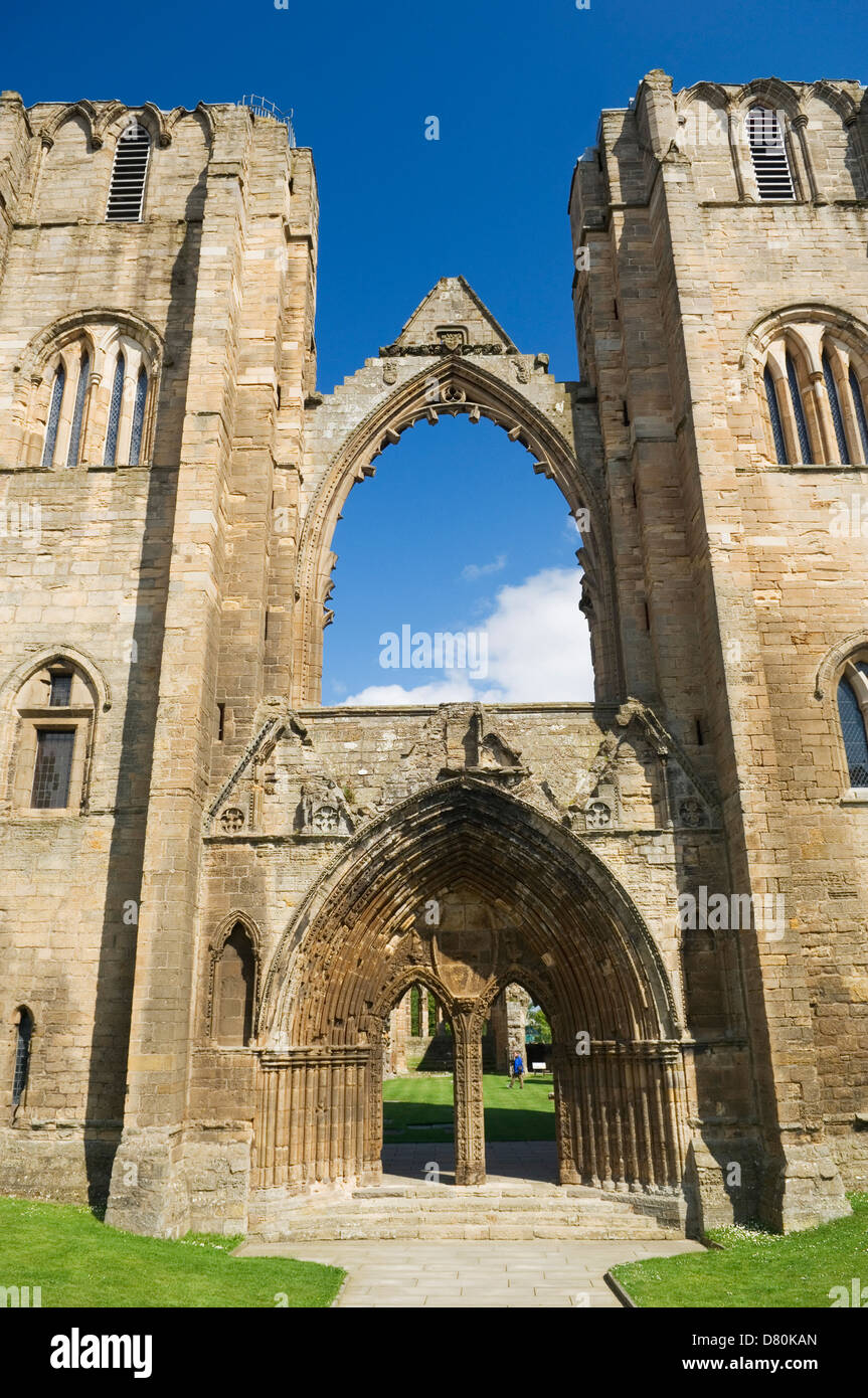Les ruines de la cathédrale d'Elgin, Elgin, Moray, en Écosse. Banque D'Images