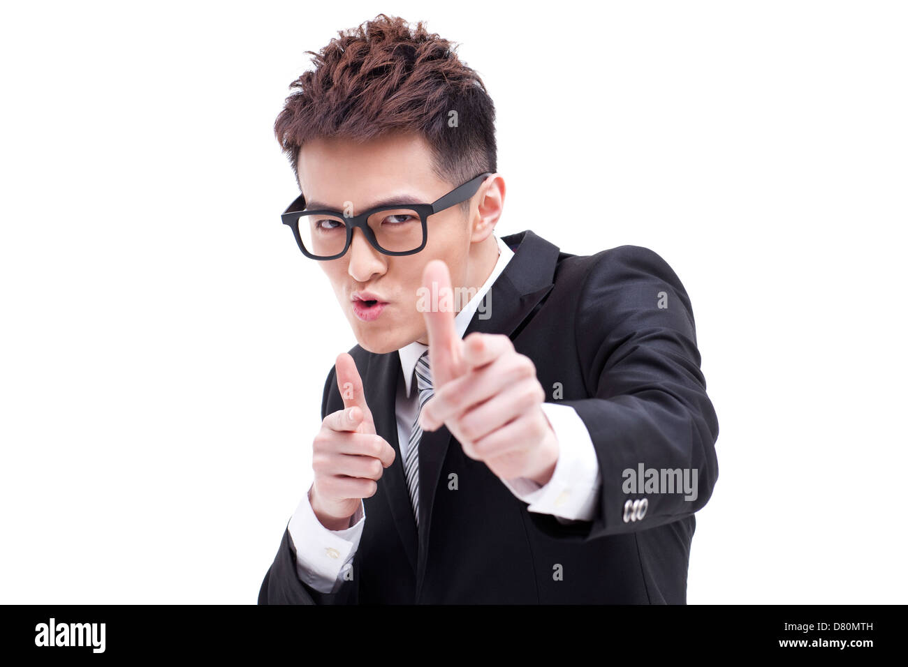 Portrait humoristique de l'avant Banque D'Images