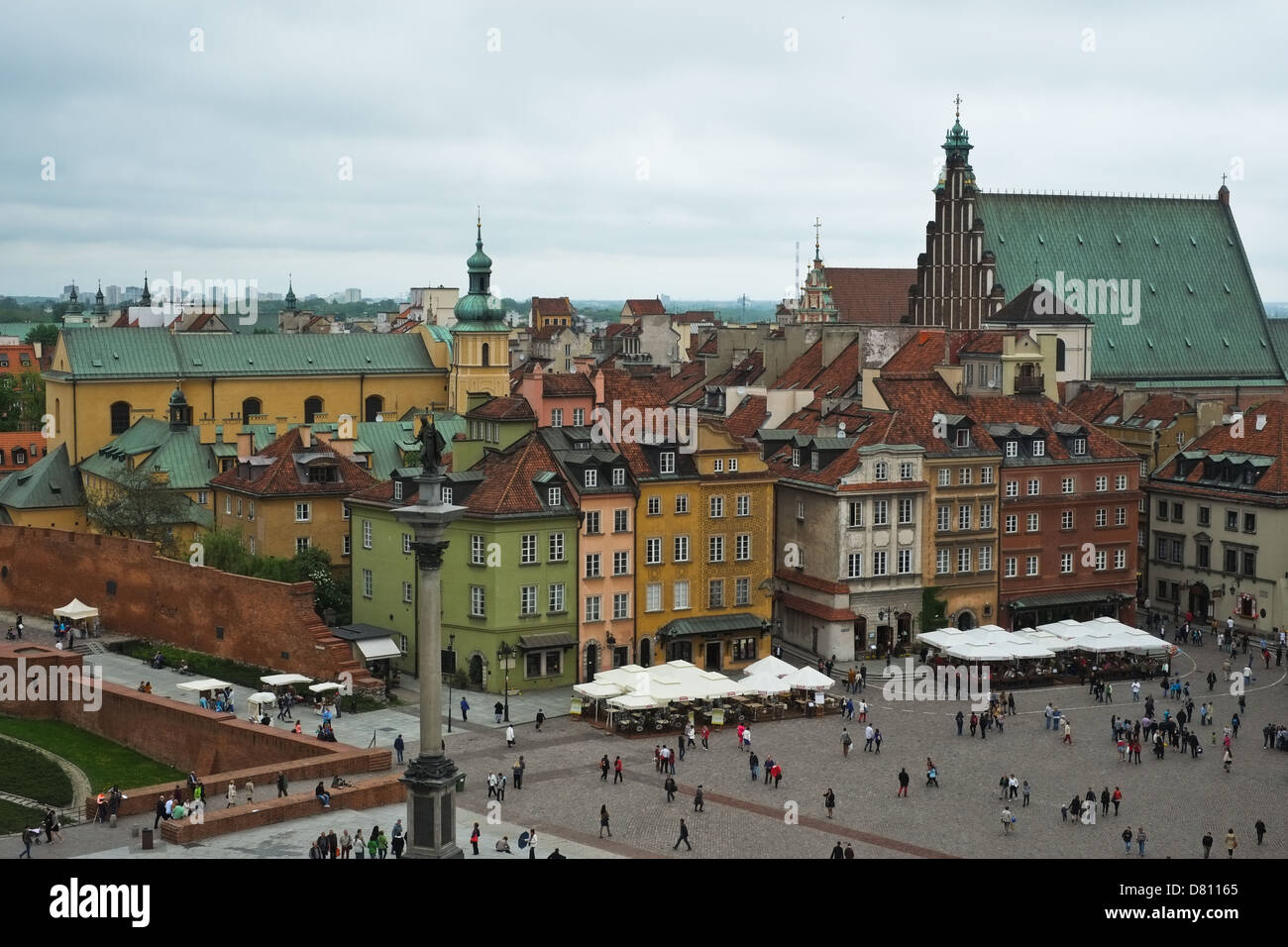 Varsovie, vieille ville skyline - Pologne Banque D'Images