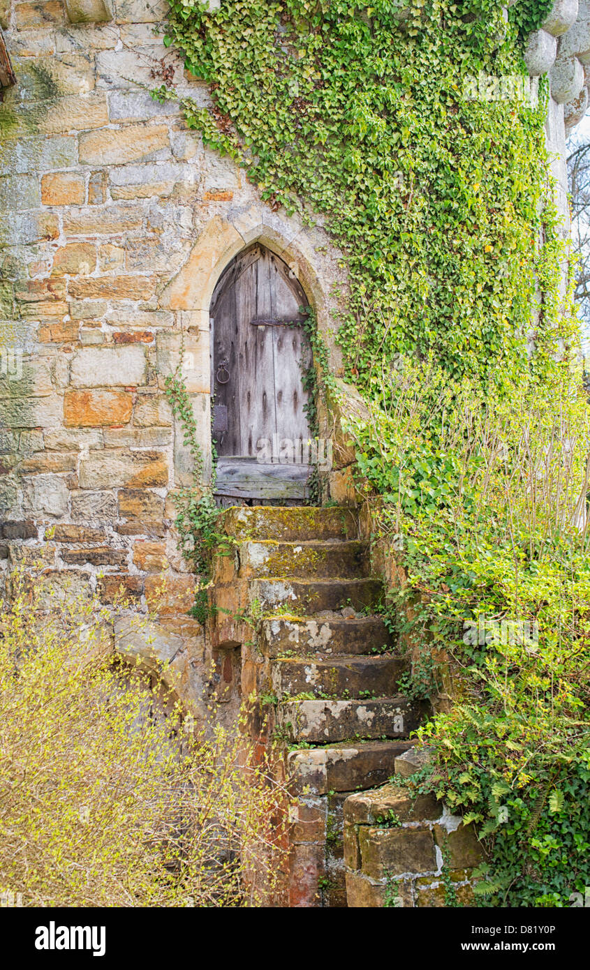 Scotney castle escalier de petite tour Banque D'Images
