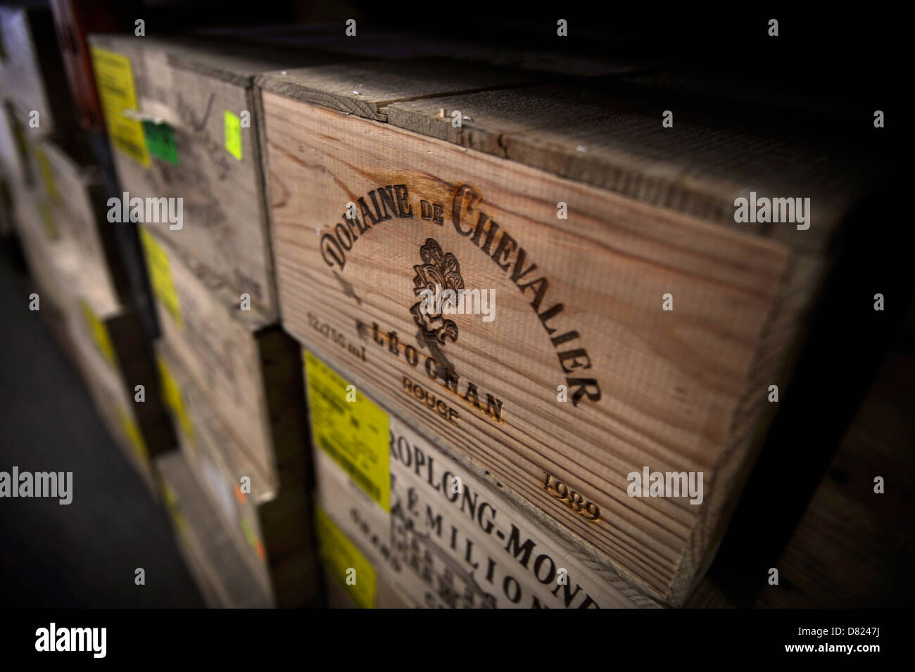 D'Octavia Cert Corsham Cellars un vin fin installation de stockage sur le site d'une ancienne mine près de Chippenham, Wiltshire - cas Banque D'Images