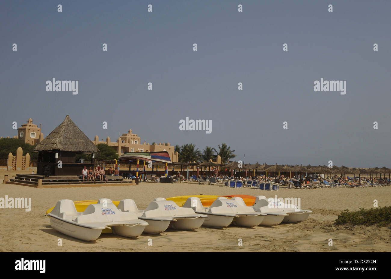Ponta Preta beach Santa Maria Sal au Cap Vert Banque D'Images