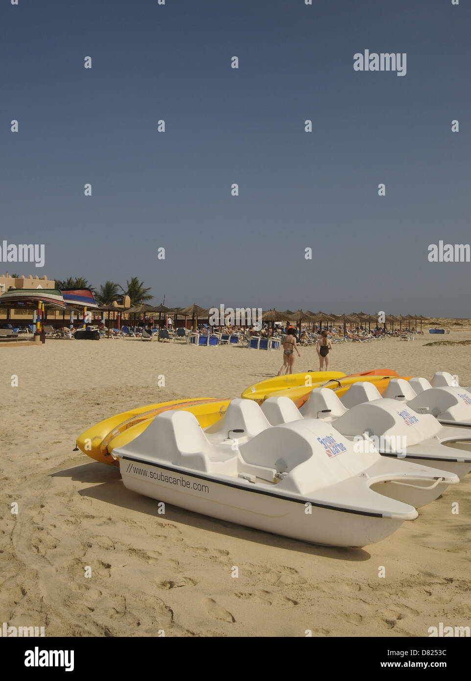 Ponta Preta beach Santa Maria Sal au Cap Vert Banque D'Images