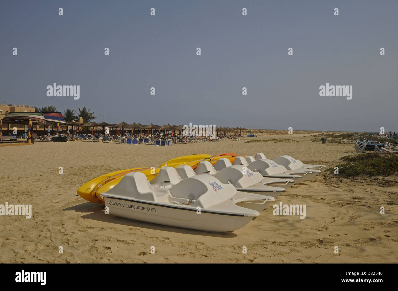 Ponta Preta beach Santa Maria Sal au Cap Vert Banque D'Images