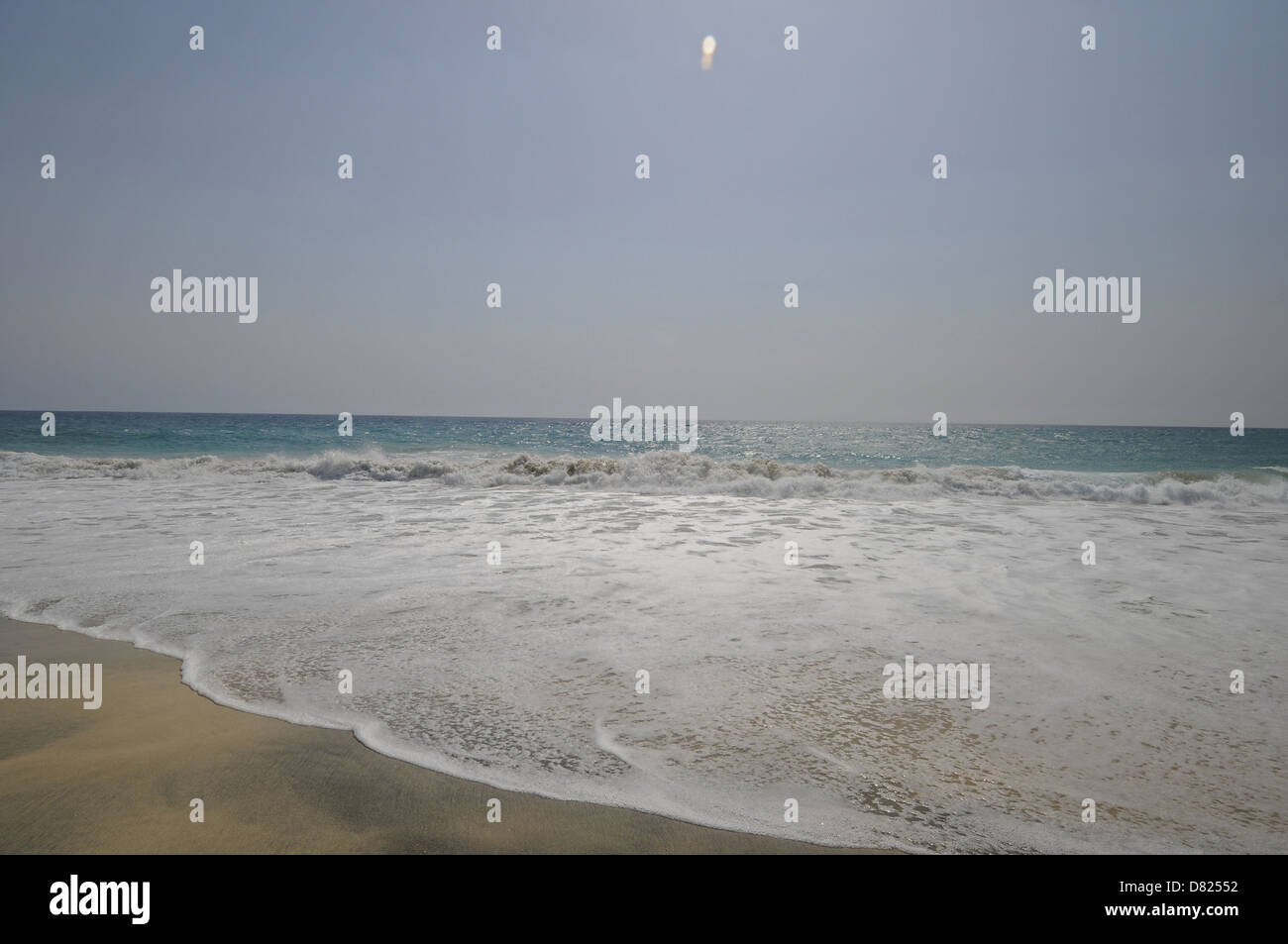 Ponta Preta beach Santa Maria Sal au Cap Vert Banque D'Images