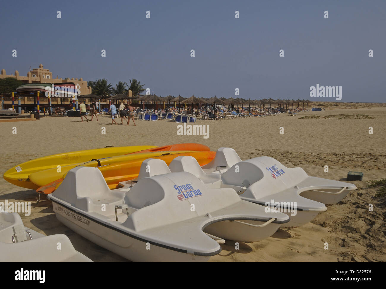 Ponta Preta beach Santa Maria Sal au Cap Vert Banque D'Images