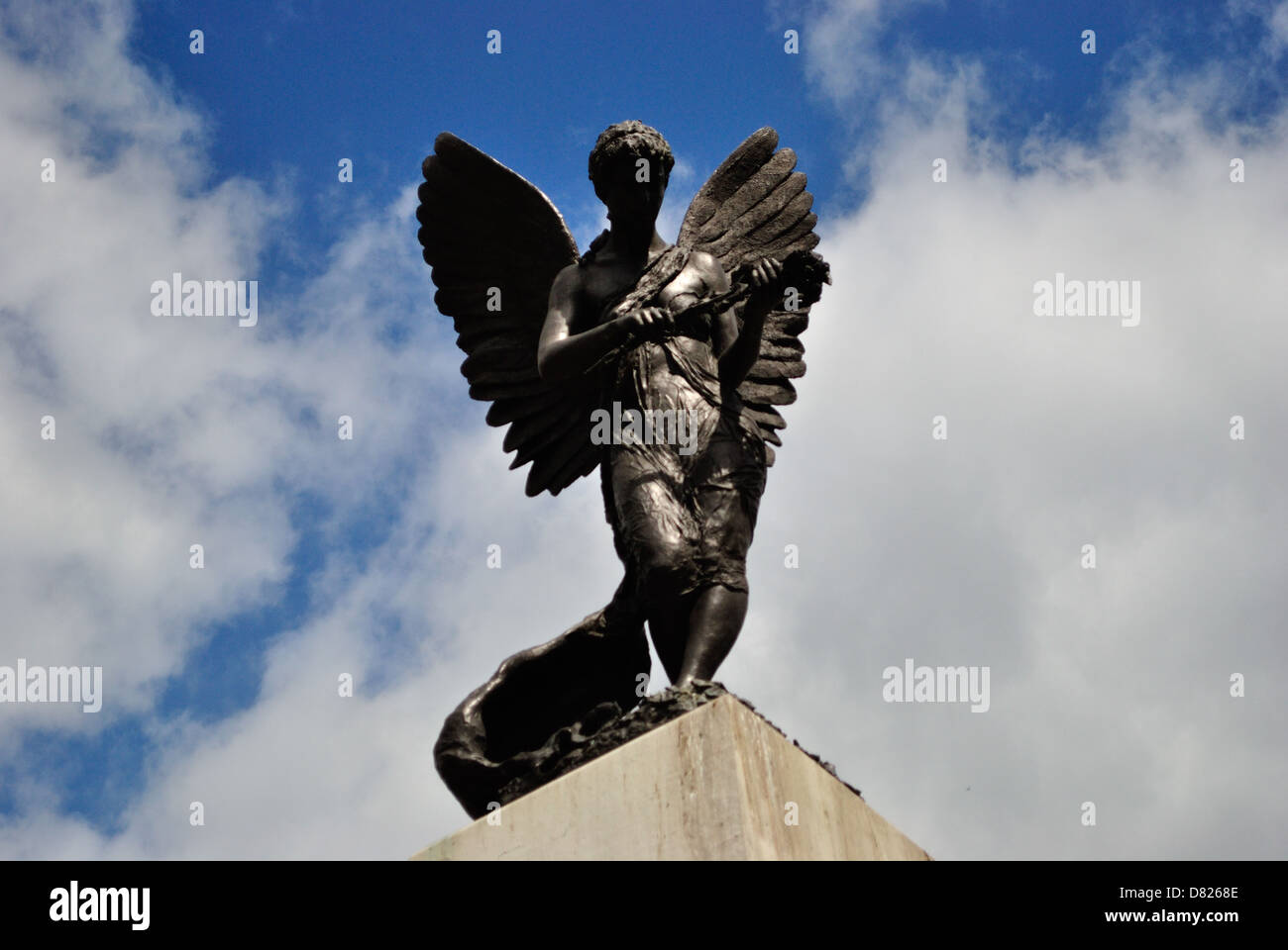 Statue au centre-ville de Leeds Banque D'Images