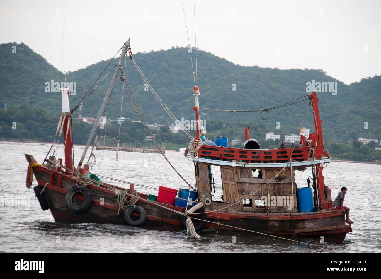 Thaïlande, bateau Banque D'Images