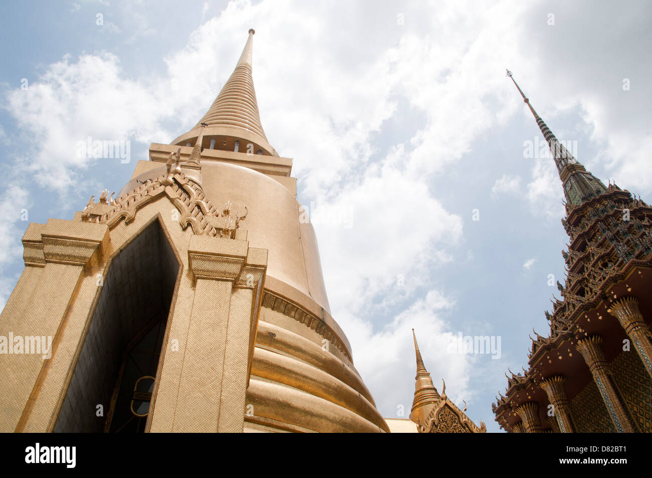 La Pagode d'or, de la Thaïlande, Bangkok, le Grand Palais, Banque D'Images