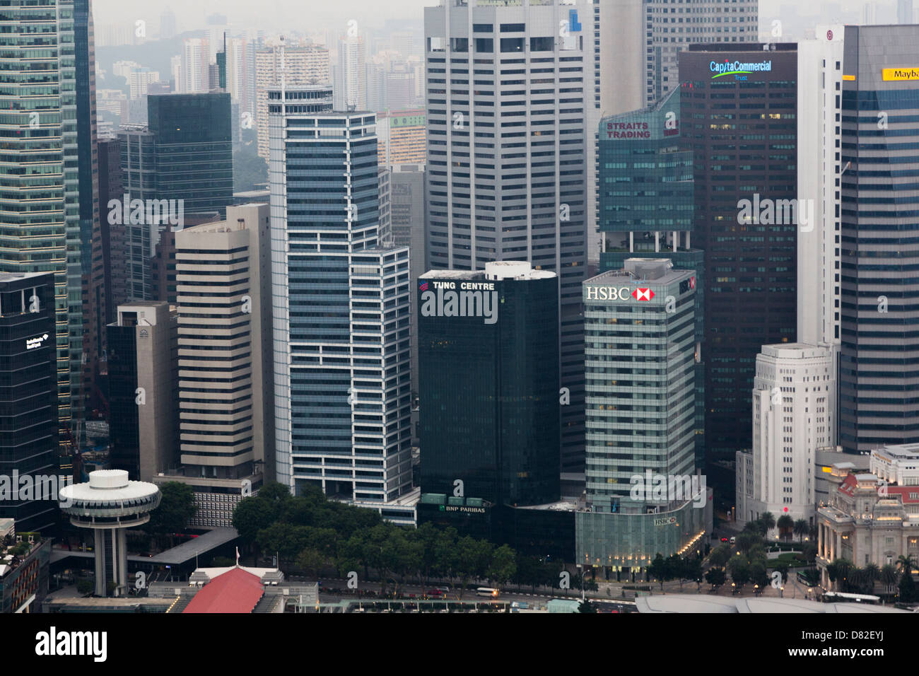 Quartier financier de Singapour Banque D'Images