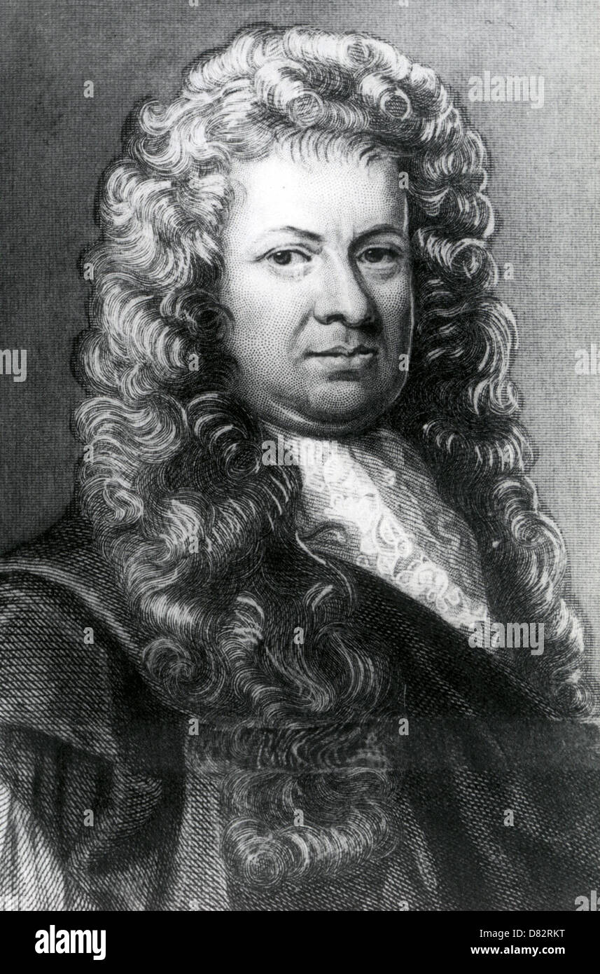 SAMUEL Pepys (1633-1703) Administrateur de la marine anglaise et d'écriture de la célèbre journal intime Banque D'Images