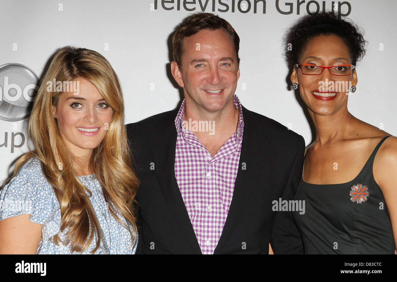 Carla Hall, Clinton Kelly, Daphne Oz Disney ABC Television Group 'Summer hôte Press Tour' qui s'est tenue à Beverly Hilton Hotel Beverly Banque D'Images