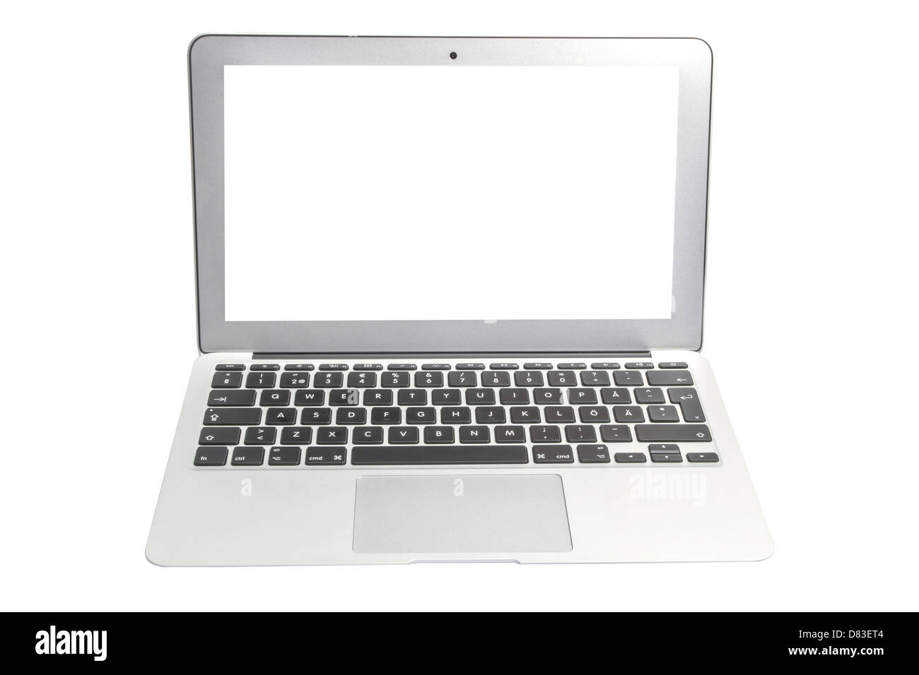 Ordinateur Apple mac book air isolated on White Banque D'Images