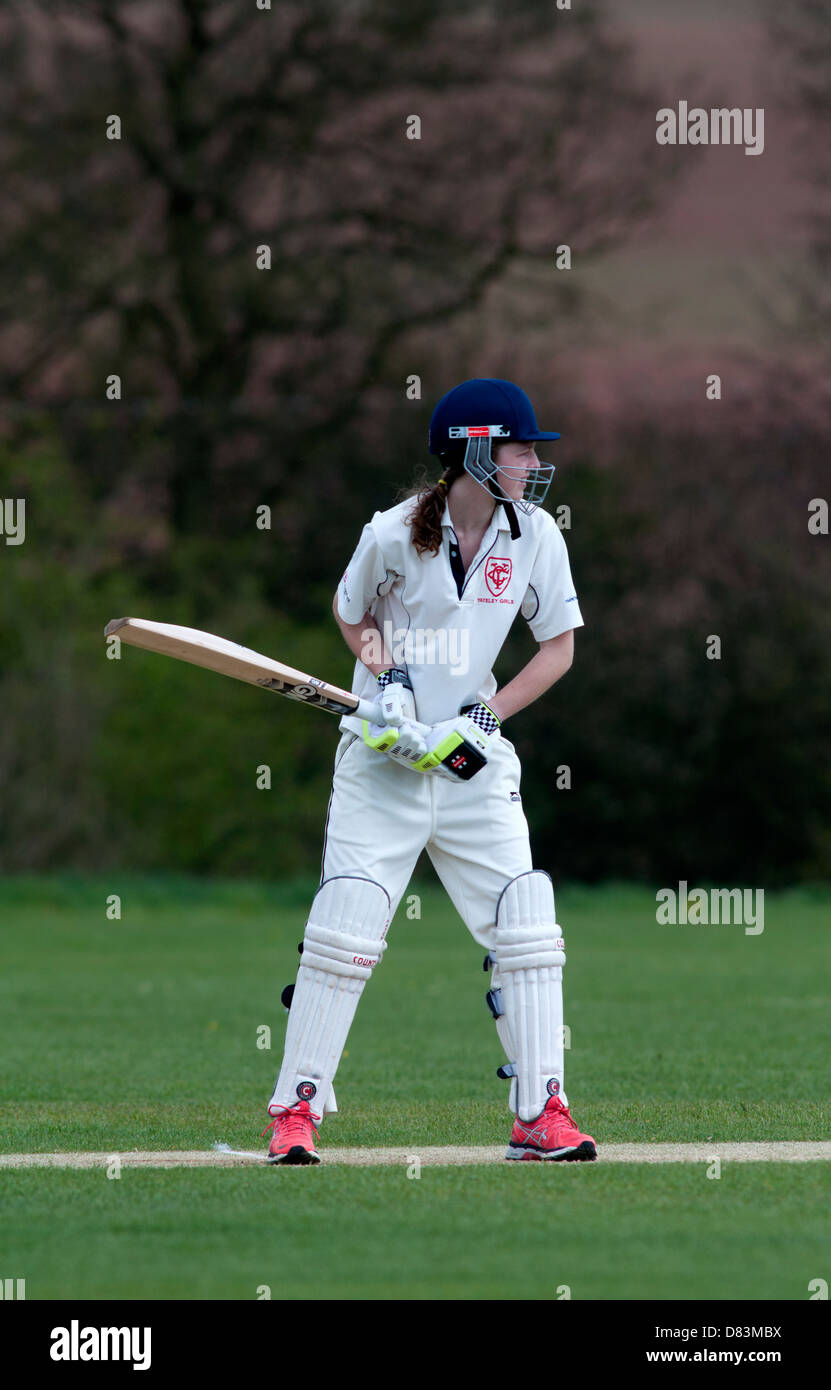 Le sport universitaire, mesdames cricket Banque D'Images