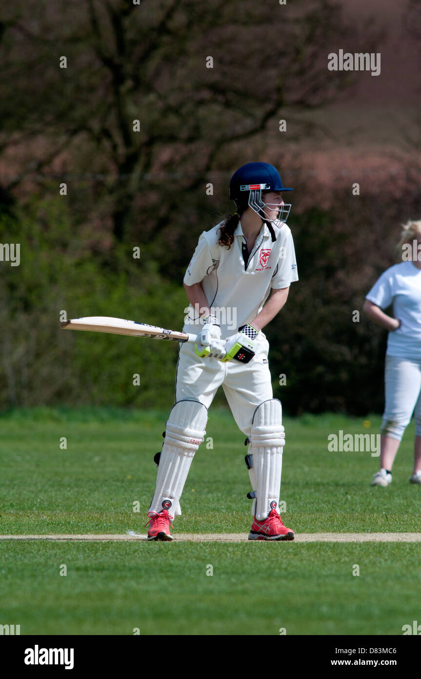 Le sport universitaire, mesdames cricket Banque D'Images