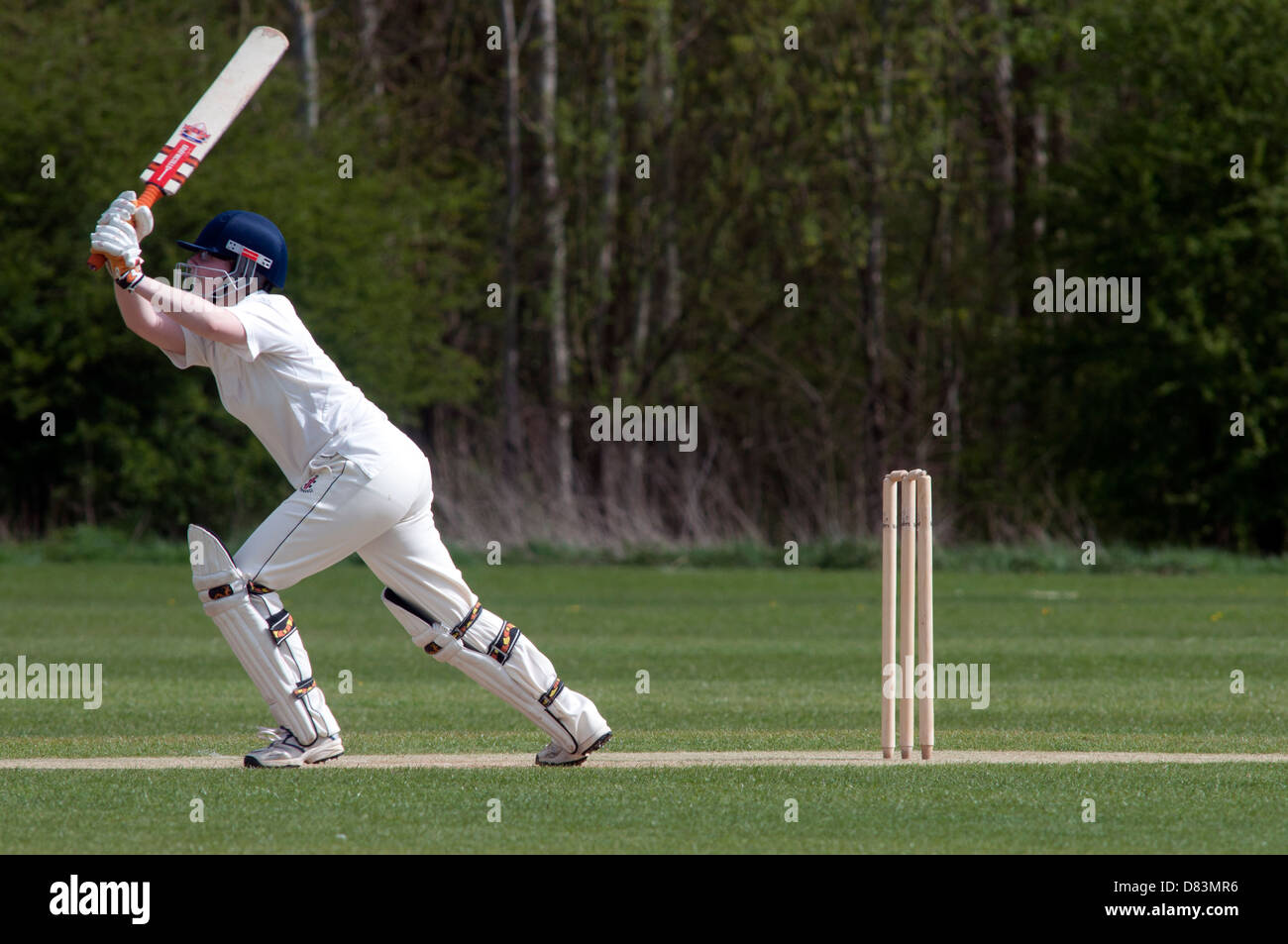 Le sport universitaire, mesdames cricket Banque D'Images