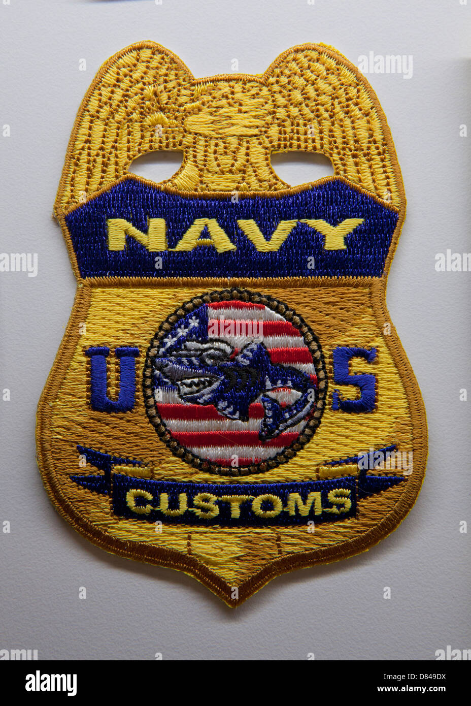 Les douanes US Navy patch Banque D'Images