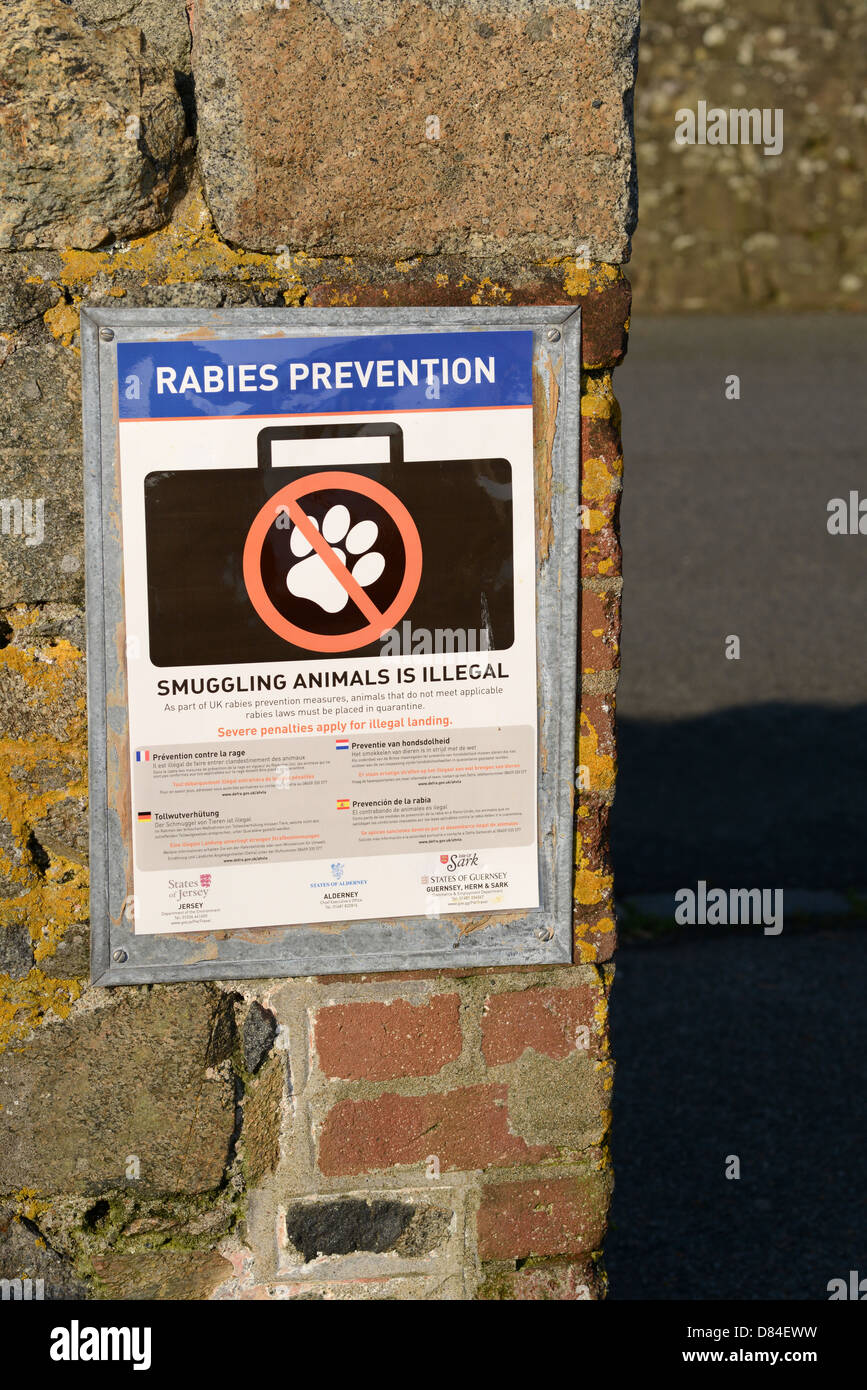 Mapaq Rage Signe Rabies prevention Banque de photographies et d’images à haute ...