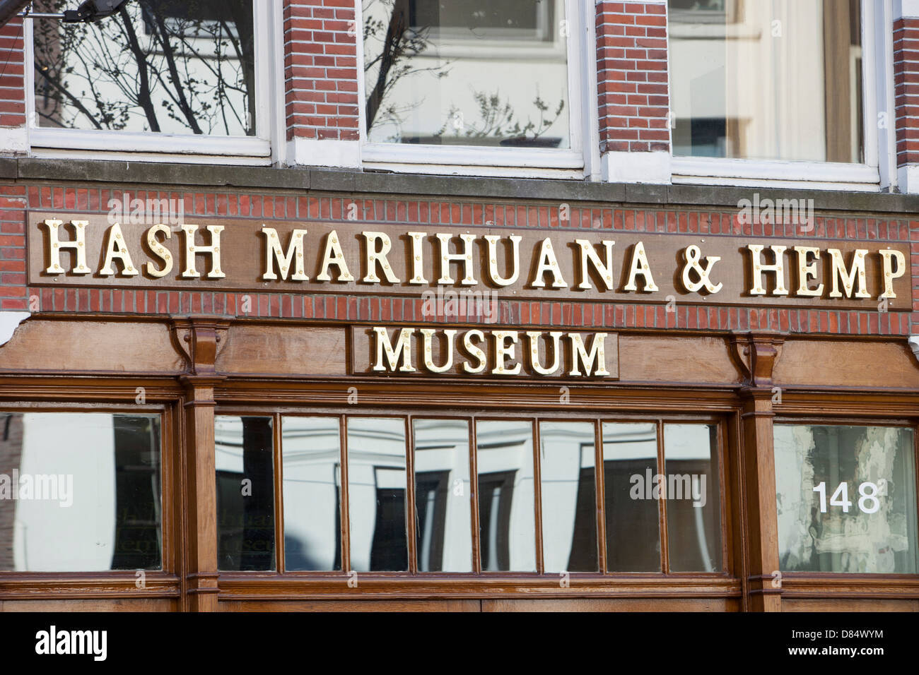 Un musée de la drogue à Amsterdam, Pays-Bas. Banque D'Images