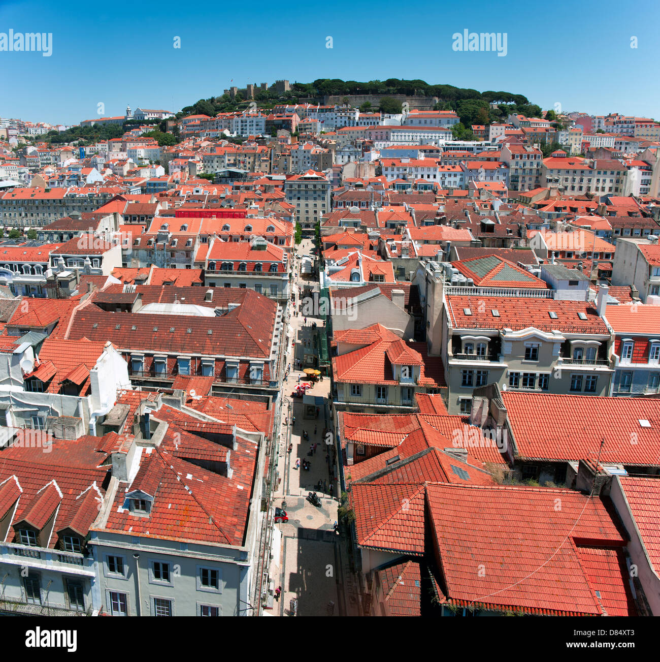 Vue panoramique de la ville de Lisbonne au Portugal Banque D'Images