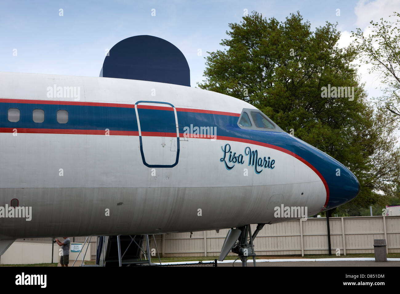 Vue d'Elvis Presley, l'avion privé à Graceland, Lisa-Marie Banque D'Images