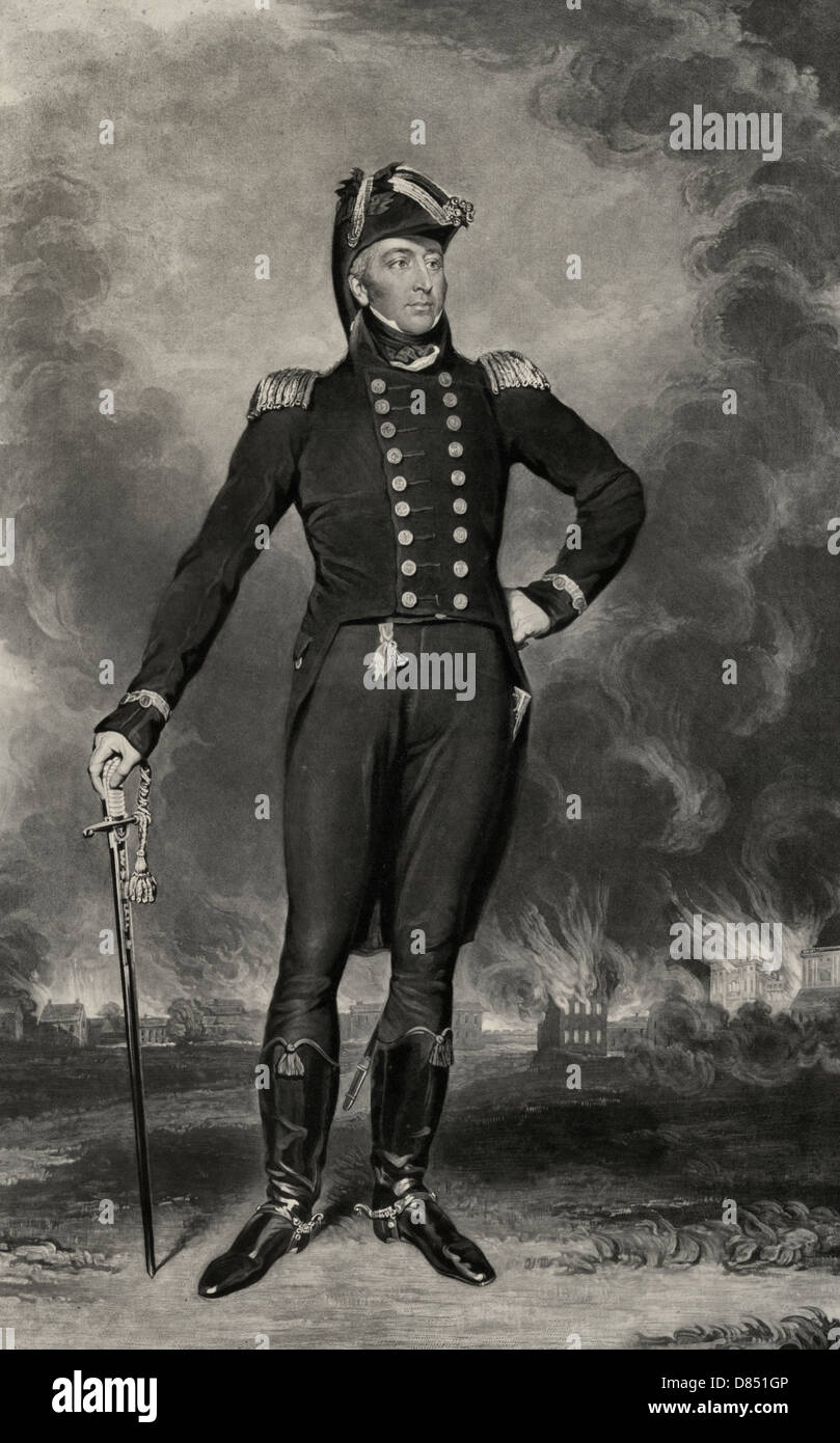 Sir George Cockburn, G.C.B., le contre-amiral de la Red & un de ses Majesté lords de l'amirauté Banque D'Images