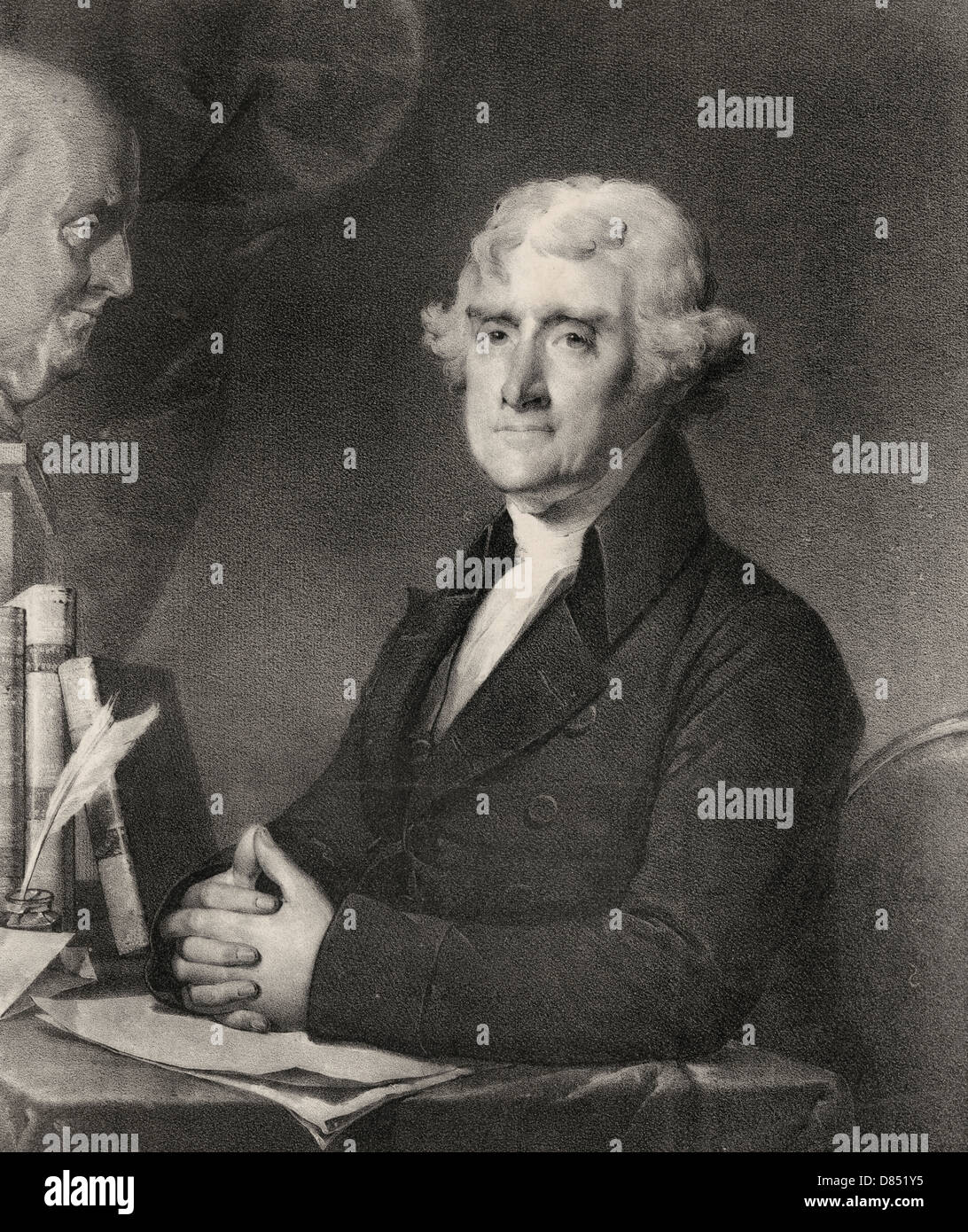 Thomas Jefferson, troisième président des États-Unis Banque D'Images