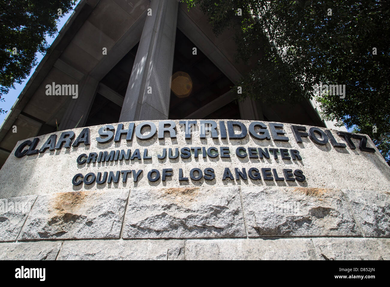 La Cour supérieure de Los Angeles. Le Clara Shortridge Foltz Centre de la justice pénale. Banque D'Images