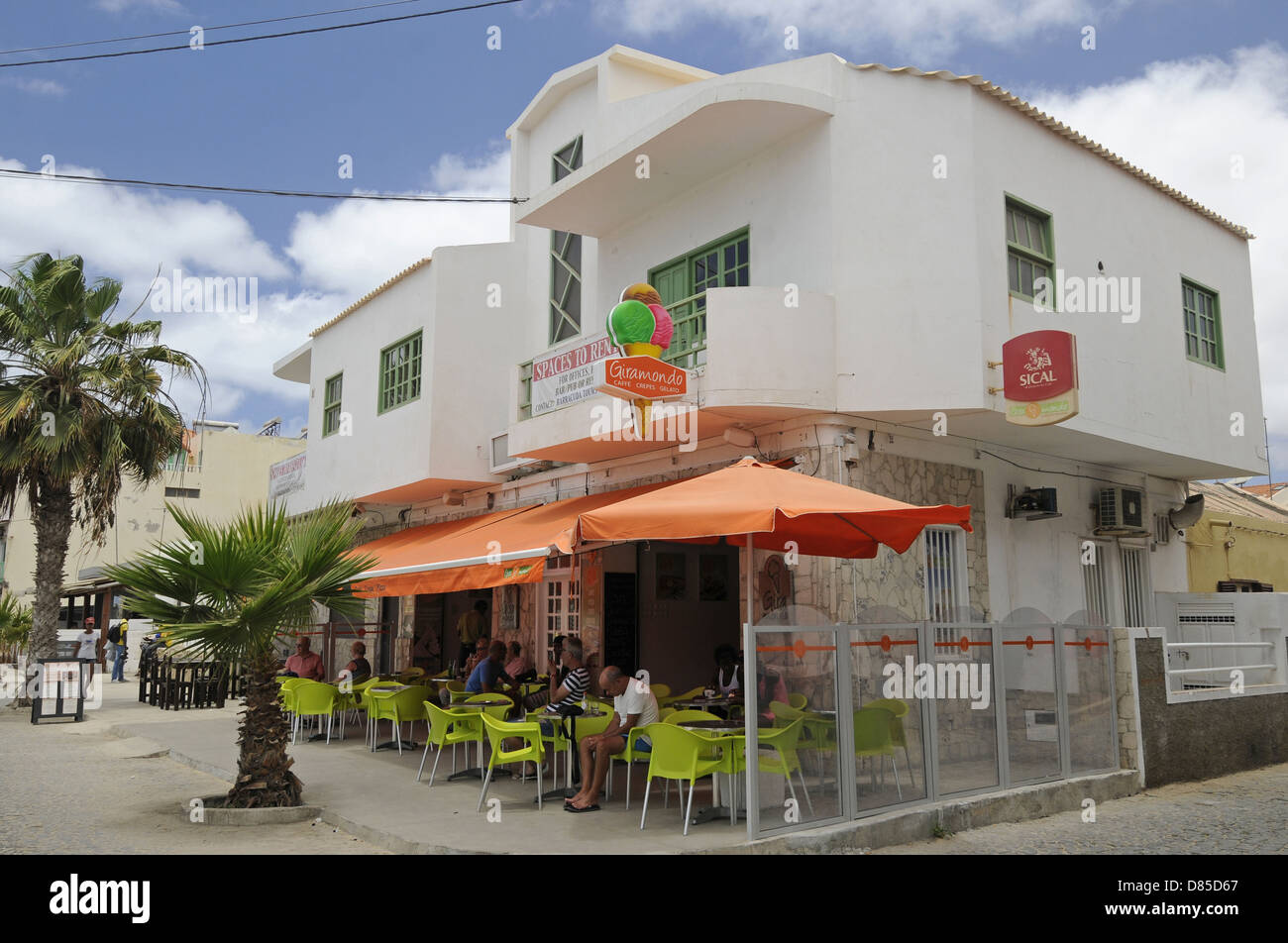 L'île de Santa Maria de Sal au Cap Vert Banque D'Images