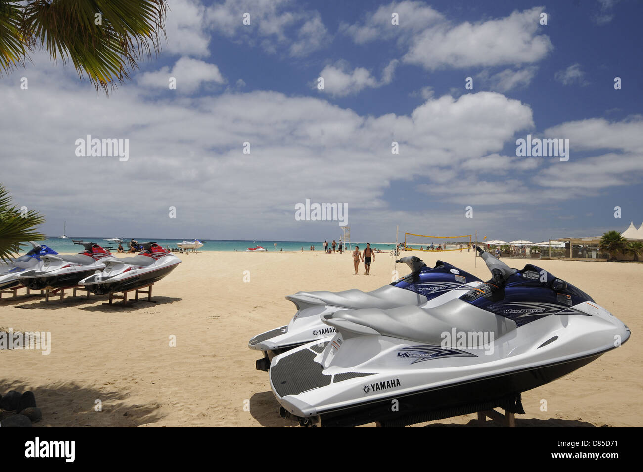 Santa Maria Beach Île de Sal au Cap Vert Banque D'Images