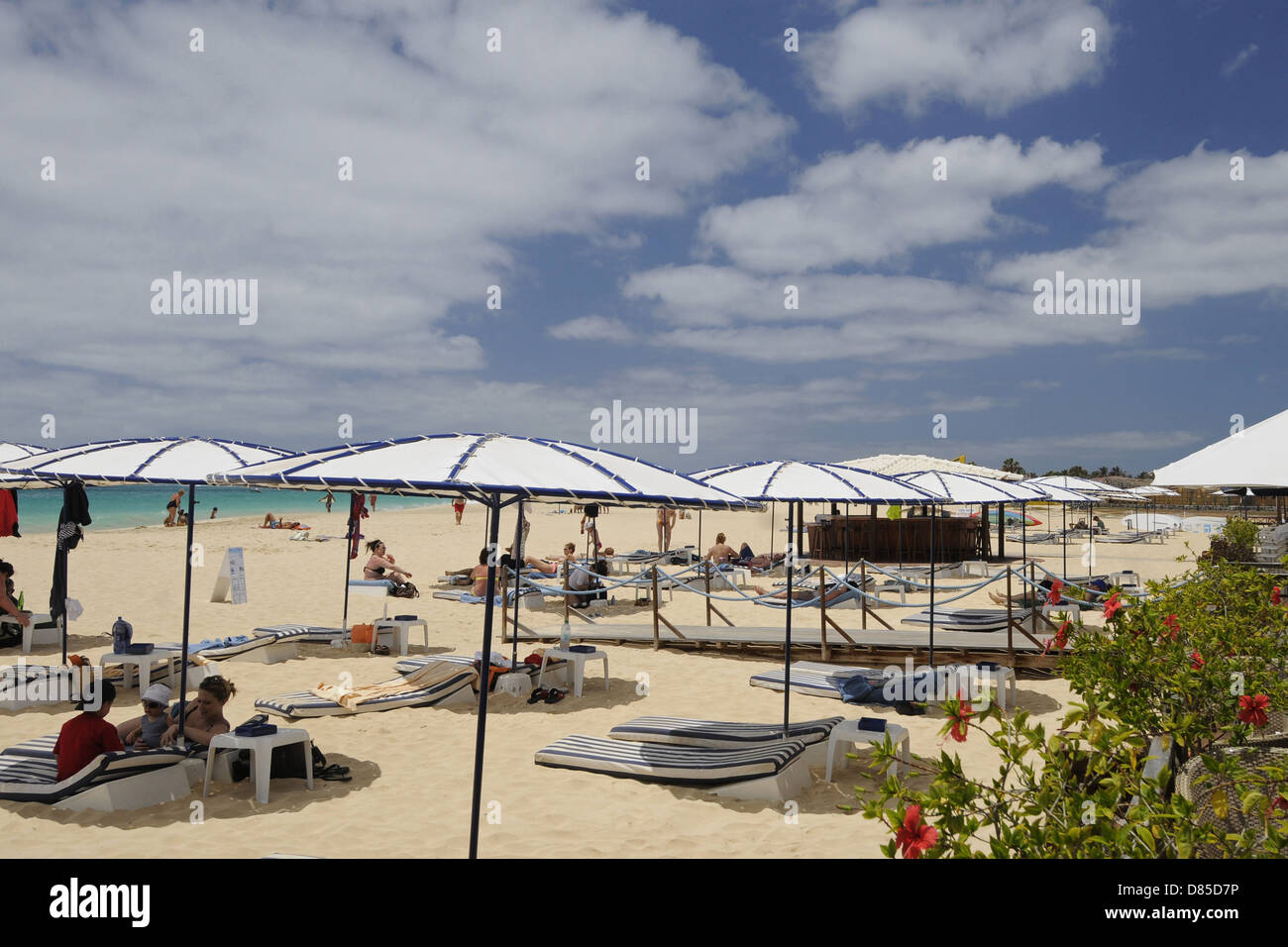 Santa Maria Beach Île de Sal au Cap Vert Banque D'Images